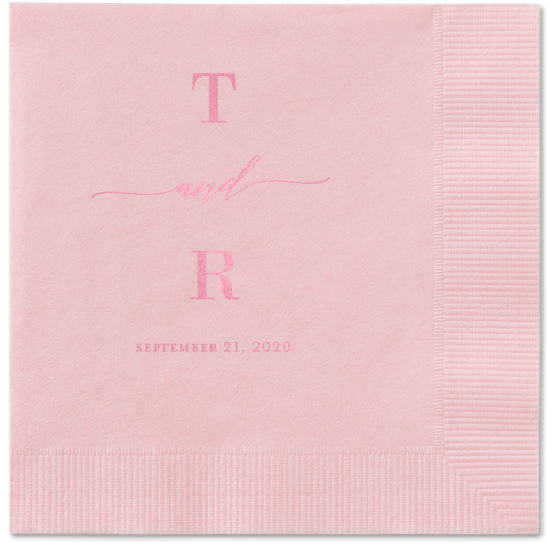 Diamond Blossoms Napkin, Pink, Blush, Blush