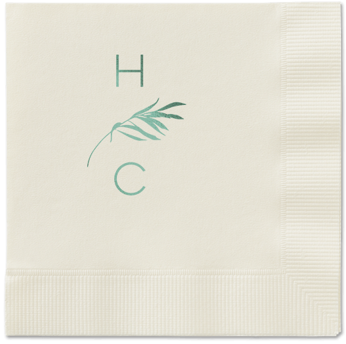 Tropical Herald Napkin, Green, Ecru, Sage