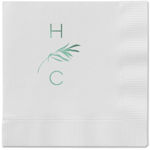 Tropical Herald Napkin, Green, White, Sage