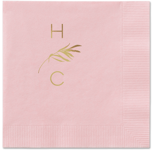 Tropical Herald Napkin, Yellow, Blush, Gold