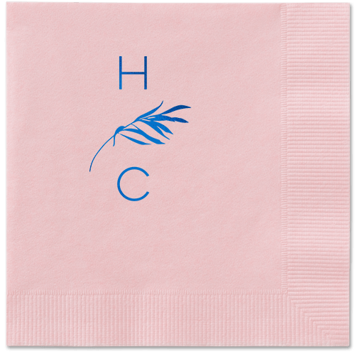 Tropical Herald Napkin, Blue, Blush, Royal