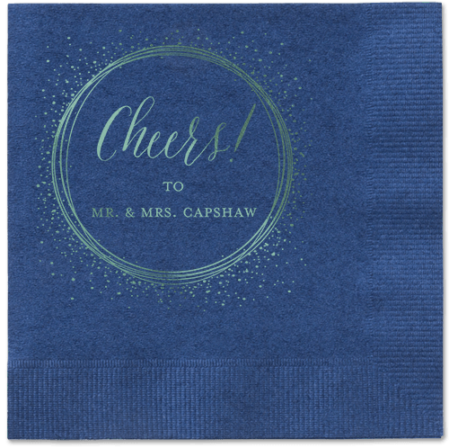Resplendent Night Napkin, Green, Navy, Sage
