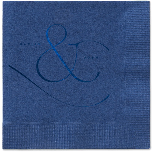 Elegant Embellishment Napkin, Blue, Navy