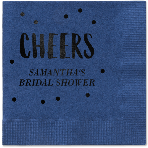 Bubbly Brunch Napkin, Black, Navy, Black