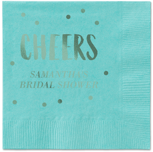 Bubbly Brunch Napkin, Green, Aqua, Sage