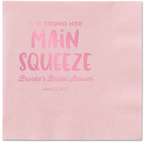 Main Squeeze Napkin, Pink, Blush