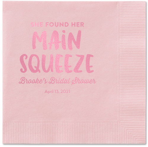 Main Squeeze Napkin, Pink, Blush, blush