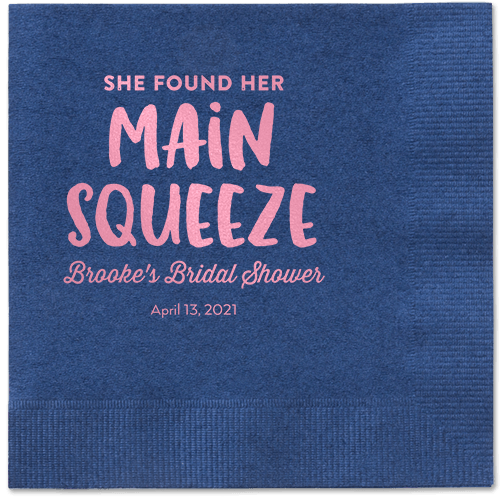 Main Squeeze Napkin, Pink, Navy, blush