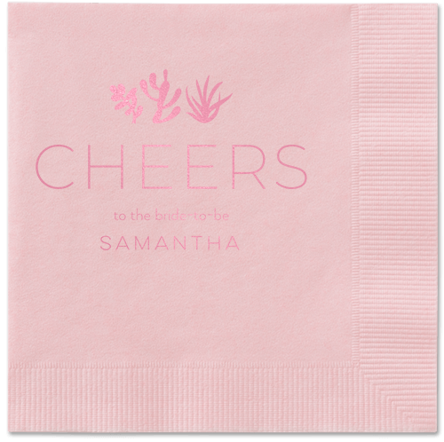 Desert Greenery Napkin, Pink, Blush