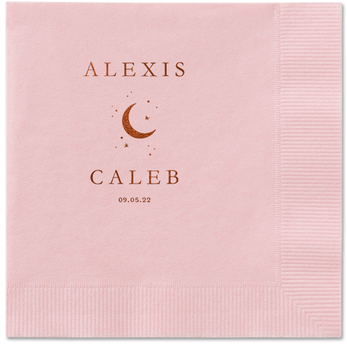 Celestial Union Napkin, Brown, Blush