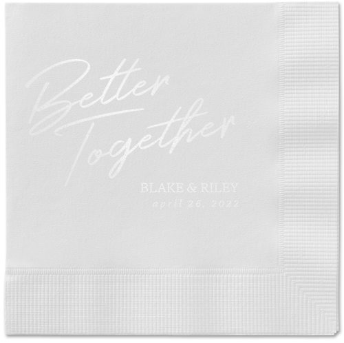 Improved Together Napkin, White, White