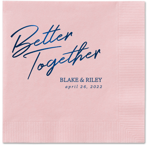 Improved Together Napkin, Blue, Blush