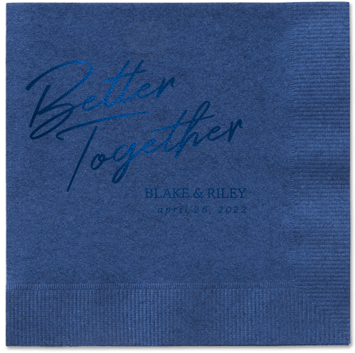 Improved Together Napkin, Blue, Navy