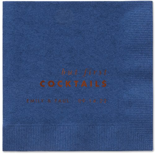 But First Napkin, Brown, Navy, mocha