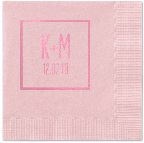 Boxed Bliss Napkins, Pink, Blush, Blush