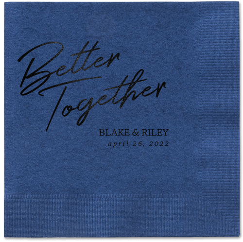 Improved Together Napkin, Black, Navy