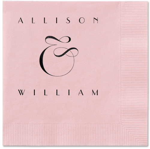 Nouveau Connection Napkin, Black, Blush, black