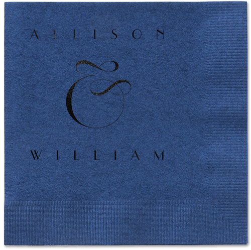 Nouveau Connection Napkin, Black, Navy, black