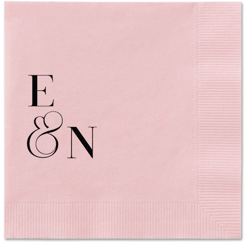 Arched Rehearsal Napkin, Black, Blush, black