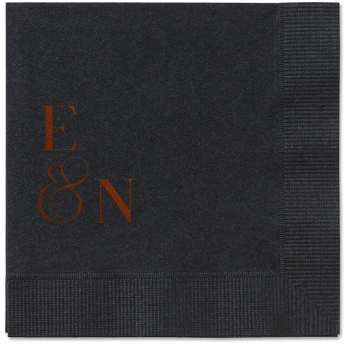 Arched Rehearsal Napkin, Brown, Black, mocha