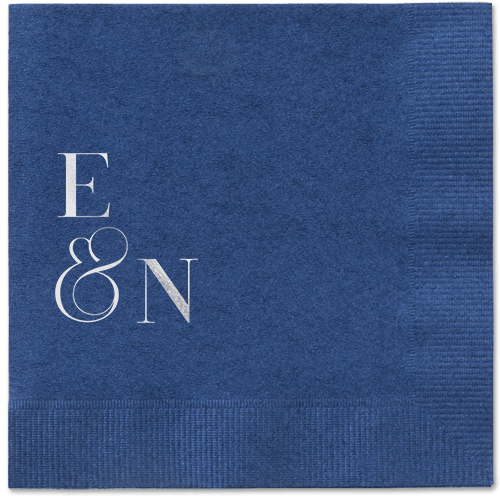 Arched Rehearsal Napkin, Grey, Navy