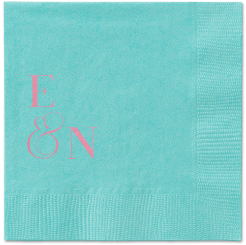 Arched Rehearsal Napkin, Pink, Aqua, blush