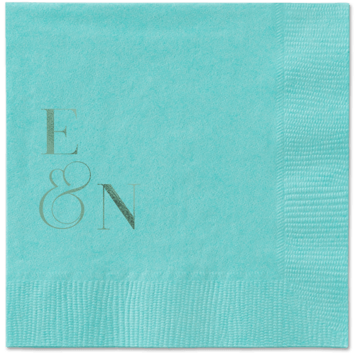 Arched Rehearsal Napkin, Green, Aqua, sage