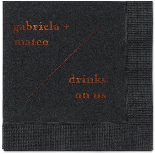 Modern Stylings Napkin, Brown, Black, mocha