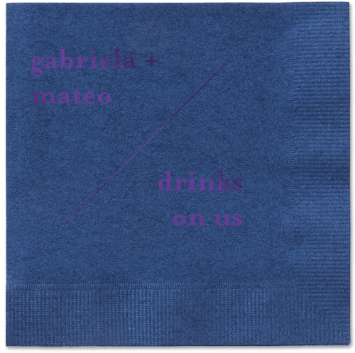Modern Stylings Napkin, Purple, Navy, purple