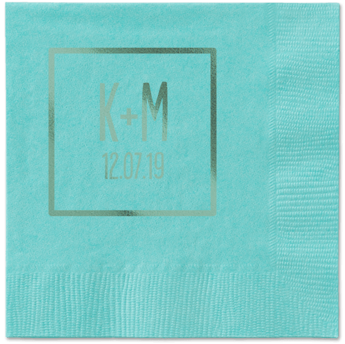 Boxed Bliss Napkins, Green, Aqua, Sage