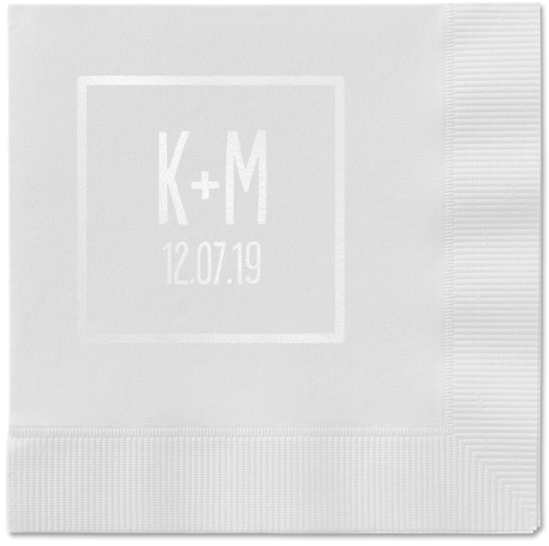 Boxed Bliss Napkins, White, White, White