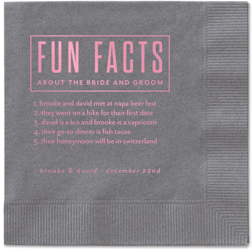 Cherished Chapters Napkins, Pink, Pewter, Blush