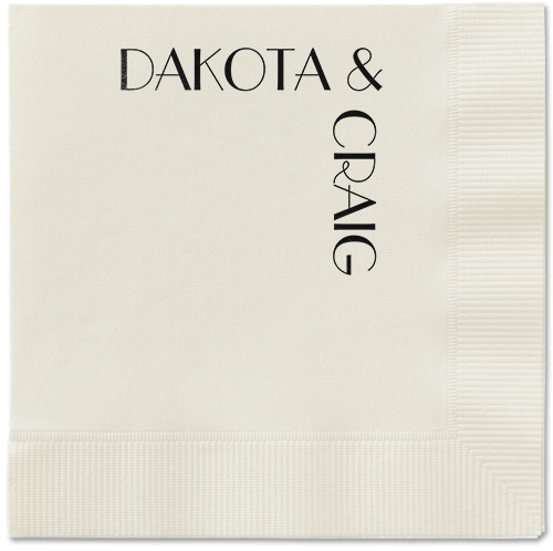 Enchanted Event Napkin, Black, Ecru, black