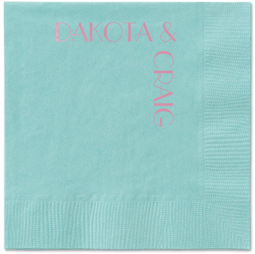 Enchanted Event Napkin, Pink, Aqua, blush