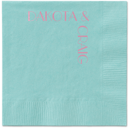 Enchanted Event Napkin, Pink, Aqua