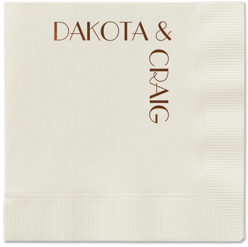 Enchanted Event Napkin, Brown, Ecru, mocha