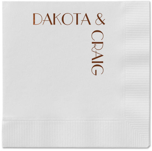 Enchanted Event Napkin, Brown, White