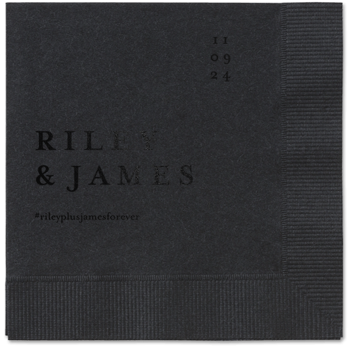 Weathered Wash Napkin, Black, Black