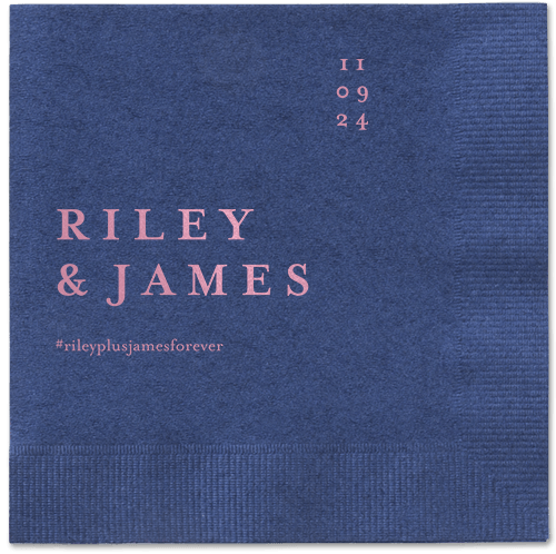 Weathered Wash Napkin, Pink, Navy, blush