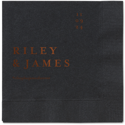Weathered Wash Napkin, Brown, Black