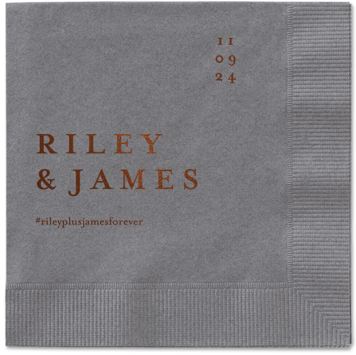 Weathered Wash Napkin, Brown, Pewter, mocha