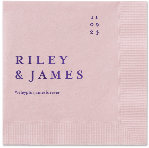 Weathered Wash Napkin, Purple, Blush