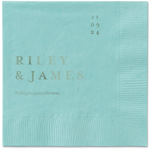 Weathered Wash Napkin, Green, Aqua