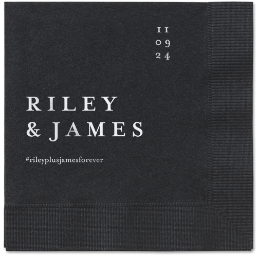 Weathered Wash Napkin, Grey, Black, silver