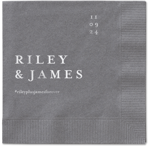 Weathered Wash Napkin, Grey, Pewter