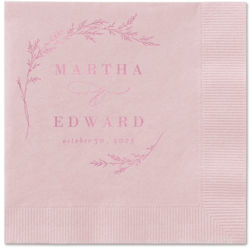 Spectacular Spruce Napkin, Pink, Blush, blush