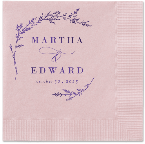 Spectacular Spruce Napkin, Purple, Blush, purple