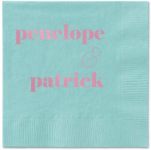 Winsome Wanderlust Napkin, Pink, Aqua, blush