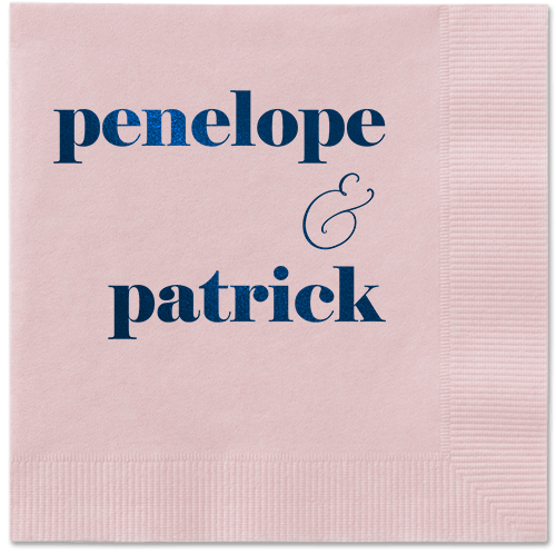 Winsome Wanderlust Napkin, Blue, Blush