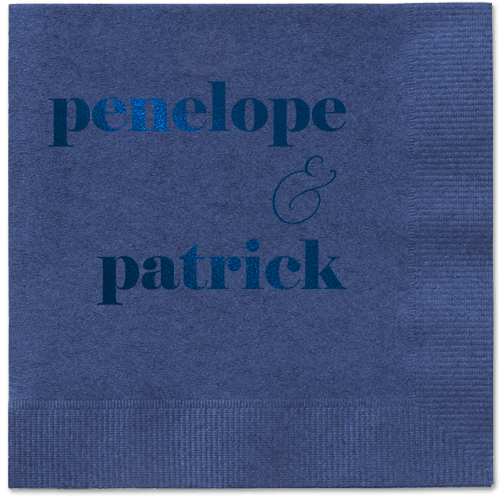 Winsome Wanderlust Napkin, Blue, Navy